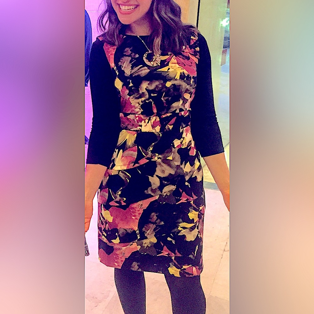 Multicolor sheath dress 💜💚🤎🖤🤍